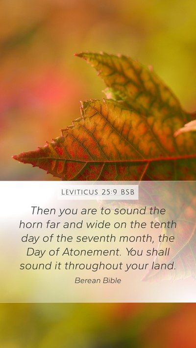 Leviticus 25:9 BSB Bible Verse Image