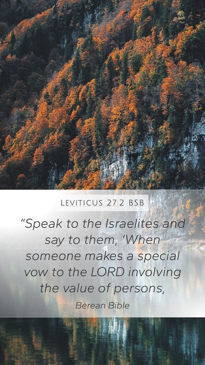 Leviticus 27:2 BSB Bible Verse Image