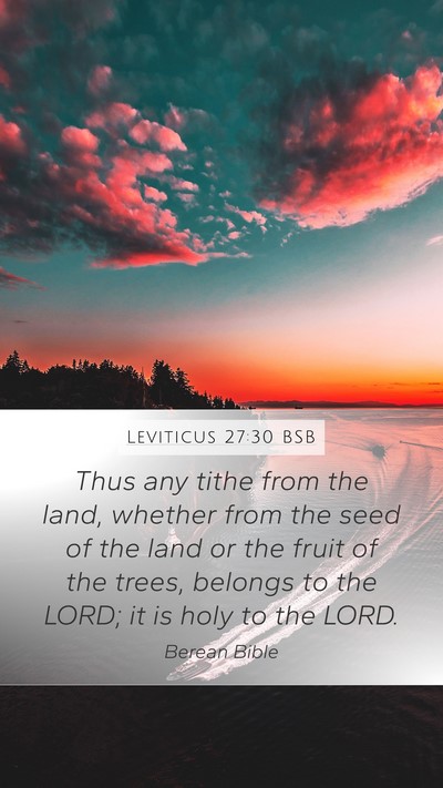 Leviticus 27:30 BSB Bible Verse Image