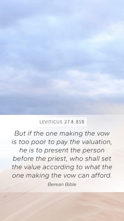 Leviticus 27:8 BSB Bible Verse Image