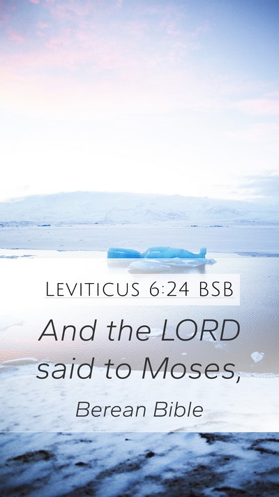 Leviticus 6:24 BSB Bible Verse Image