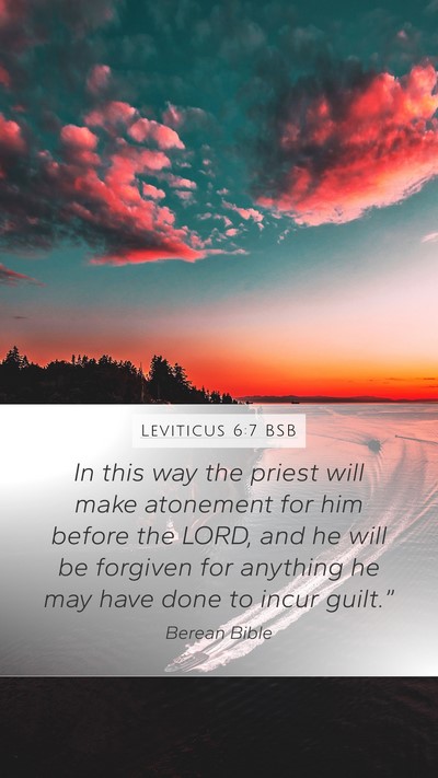 Leviticus 6:7 BSB Bible Verse Image