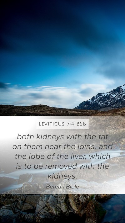Leviticus 7:4 BSB Bible Verse Image