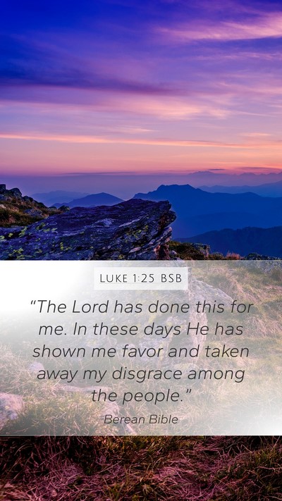 Luke 1:25 BSB Bible Verse Image