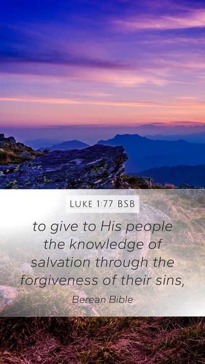 Luke 1:77 BSB Bible Verse Image