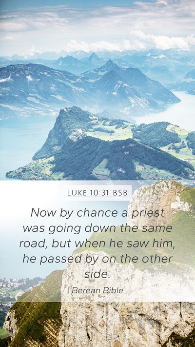 Luke 10:31 BSB Bible Verse Image