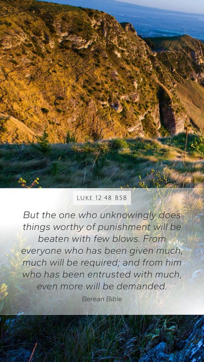 Luke 12:48 BSB Bible Verse Image