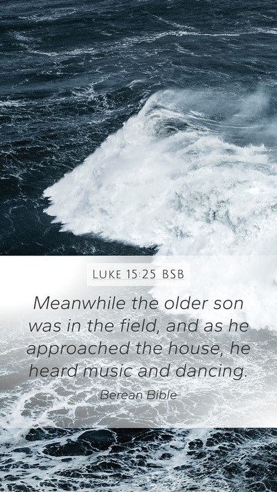 Luke 15:25 BSB Bible Verse Image