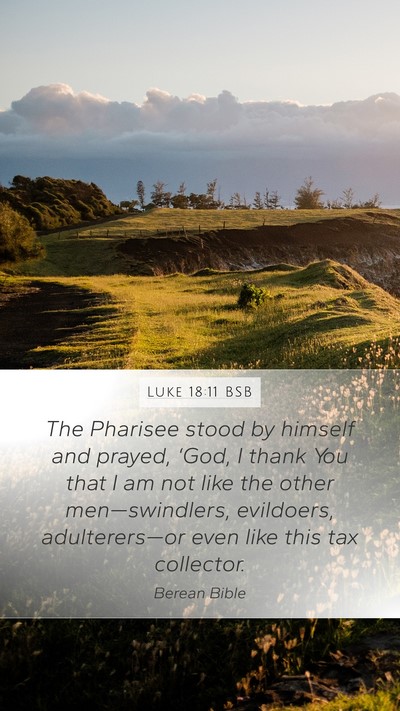 Luke 18:11 BSB Bible Verse Image