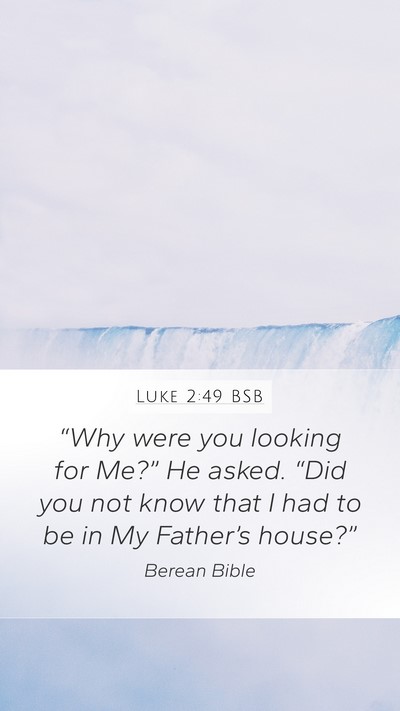Luke 2:49 BSB Bible Verse Image