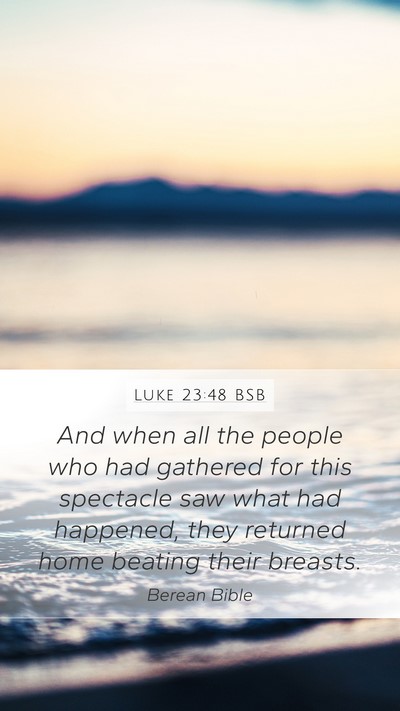 Luke 23:48 BSB Bible Verse Image