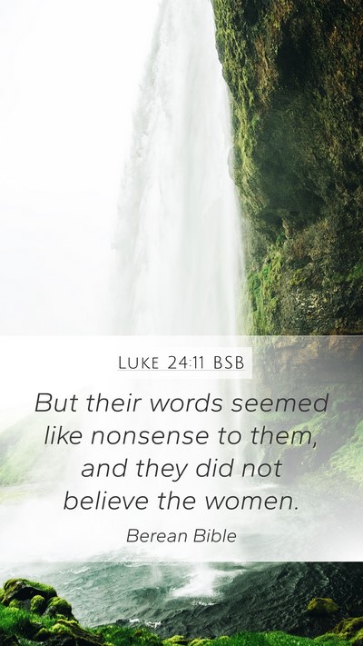 Luke 24:11 BSB Bible Verse Image