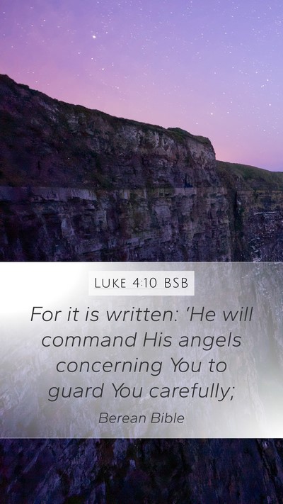 Luke 4:10 BSB Bible Verse Image