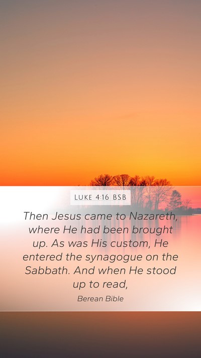 Luke 4:16 BSB Bible Verse Image