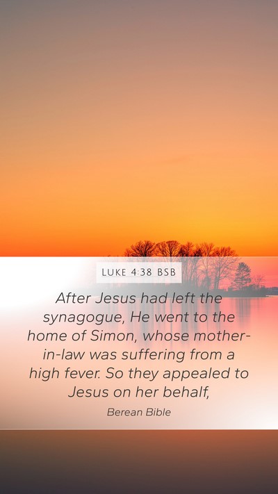 Luke 4:38 BSB Bible Verse Image