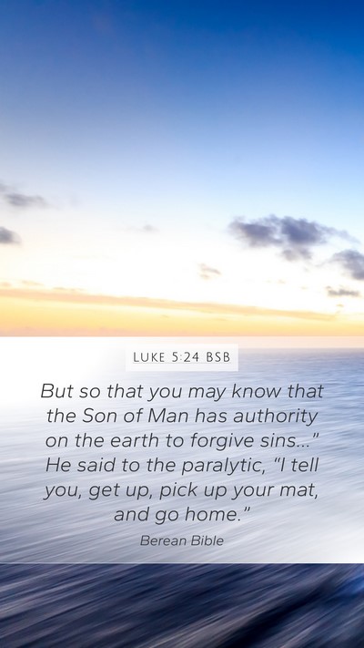 Luke 5:24 BSB Bible Verse Image