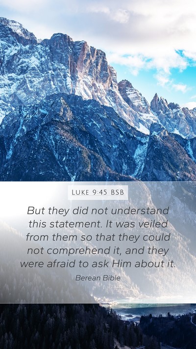 Luke 9:45 BSB Bible Verse Image