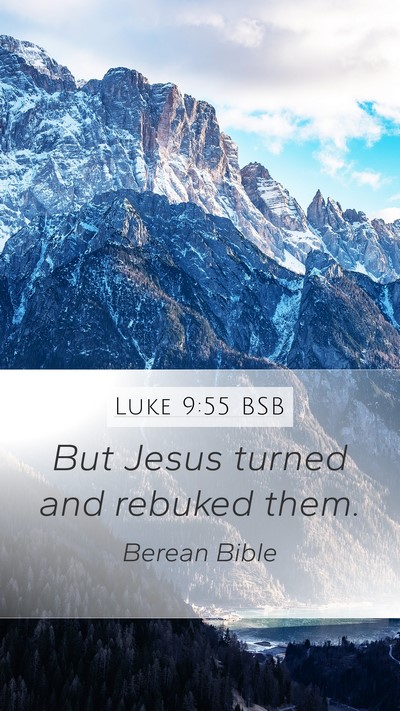 Luke 9:55 BSB Bible Verse Image
