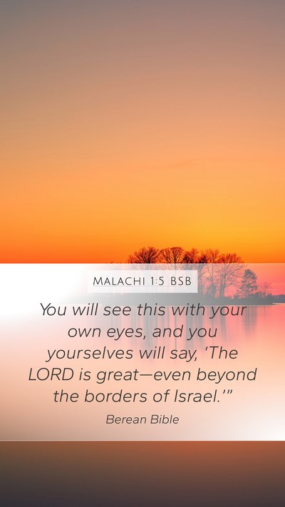 Malachi 1:5 BSB Bible Verse Image