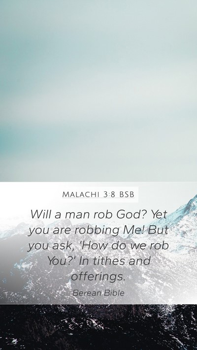 Malachi 3:8 BSB Bible Verse Image