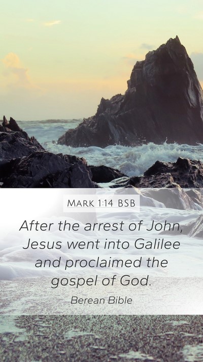 Mark 1:14 BSB Bible Verse Image