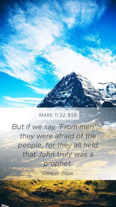 Mark 11:32 BSB Bible Verse Image