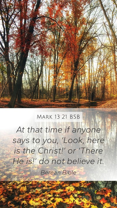 Mark 13:21 BSB Bible Verse Image