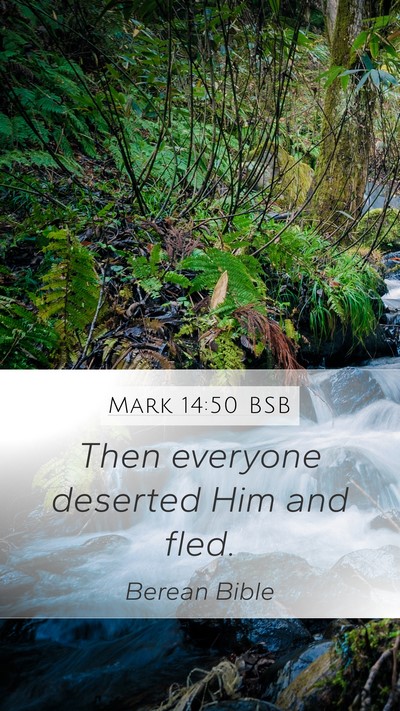 Mark 14:50 BSB Bible Verse Image