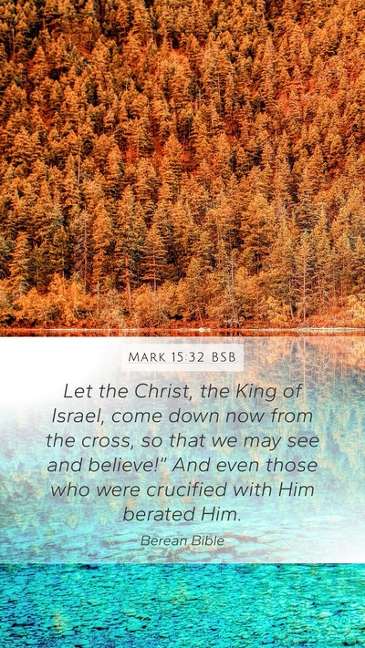 Mark 15:32 BSB Bible Verse Image