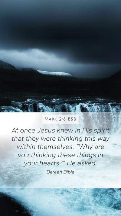 Mark 2:8 BSB Bible Verse Image