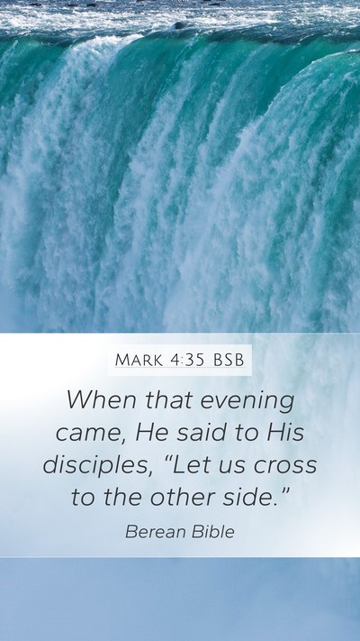 Mark 4:35 BSB Bible Verse Image