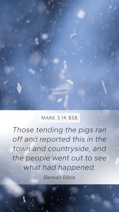 Mark 5:14 BSB Bible Verse Image