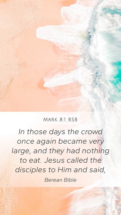 Mark 8:1 BSB Bible Verse Image