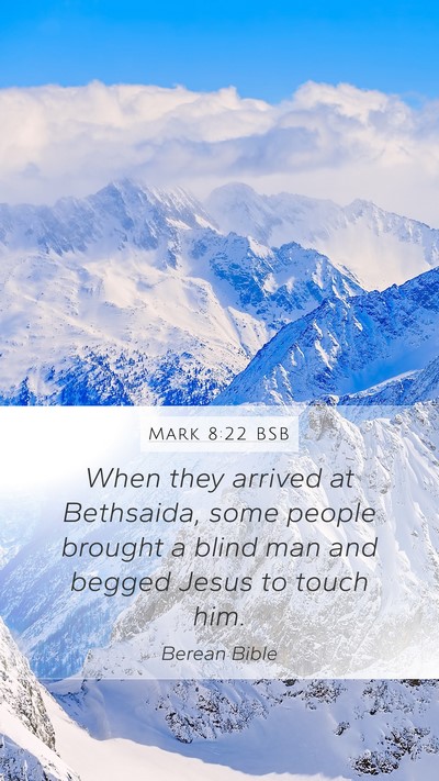 Mark 8:22 BSB Bible Verse Image