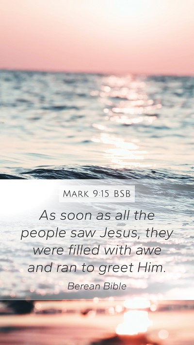 Mark 9:15 BSB Bible Verse Image