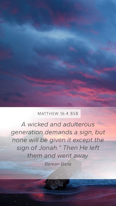 Matthew 16:4 BSB Bible Verse Image