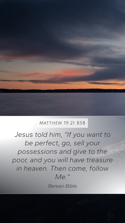 Matthew 19:21 BSB Bible Verse Image