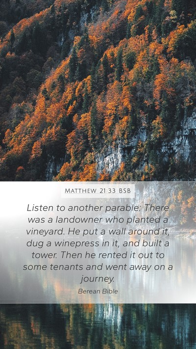 Matthew 21:33 BSB Bible Verse Image