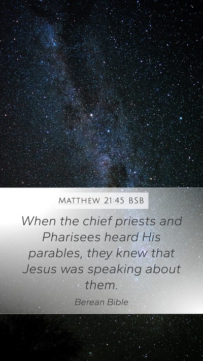 Matthew 21:45 BSB Bible Verse Image