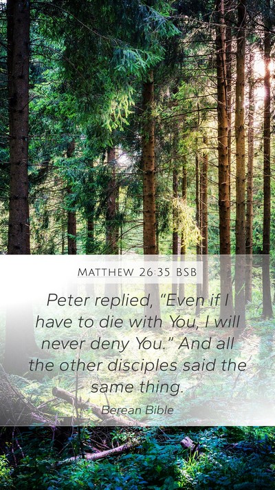 Matthew 26:35 BSB Bible Verse Image