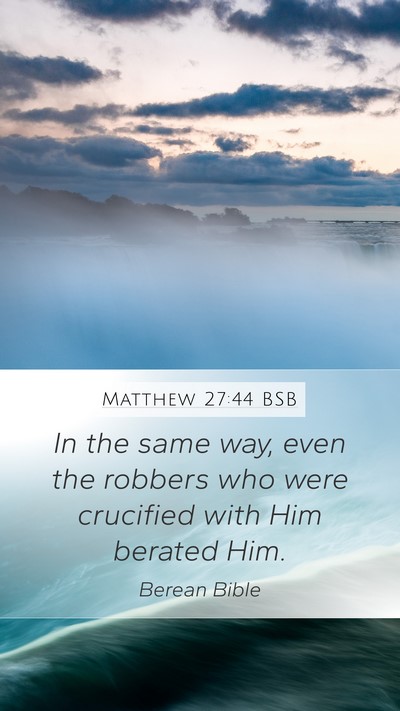 Matthew 27:44 BSB Bible Verse Image