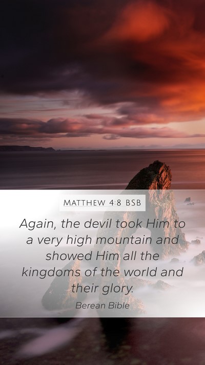 Matthew 4:8 BSB Bible Verse Image