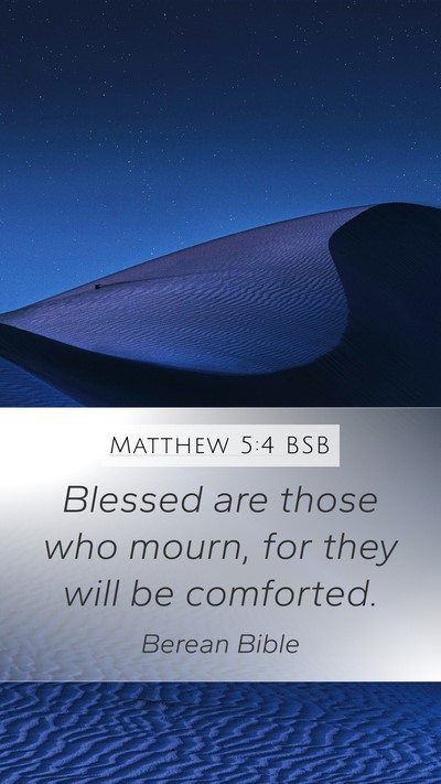 Matthew 5:4 BSB Bible Verse Image