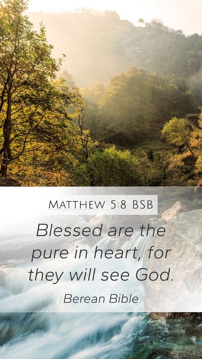 Matthew 5:8 BSB Bible Verse Image