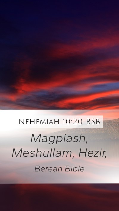 Nehemiah 10:20 BSB Bible Verse Image