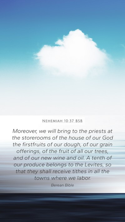Nehemiah 10:37 BSB Bible Verse Image