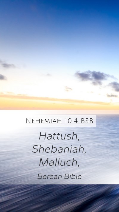 Nehemiah 10:4 BSB Bible Verse Image