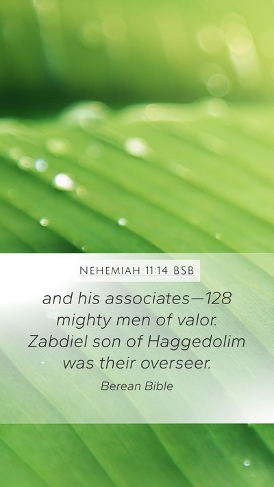 Nehemiah 11:14 BSB Bible Verse Image