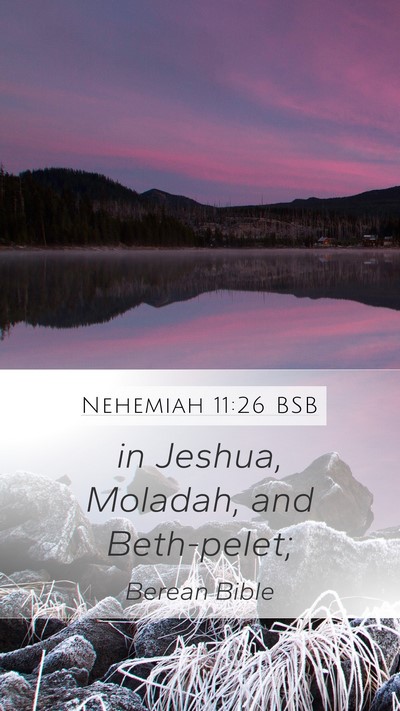 Nehemiah 11:26 BSB Bible Verse Image