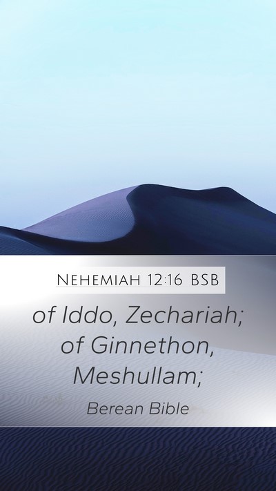 Nehemiah 12:16 BSB Bible Verse Image